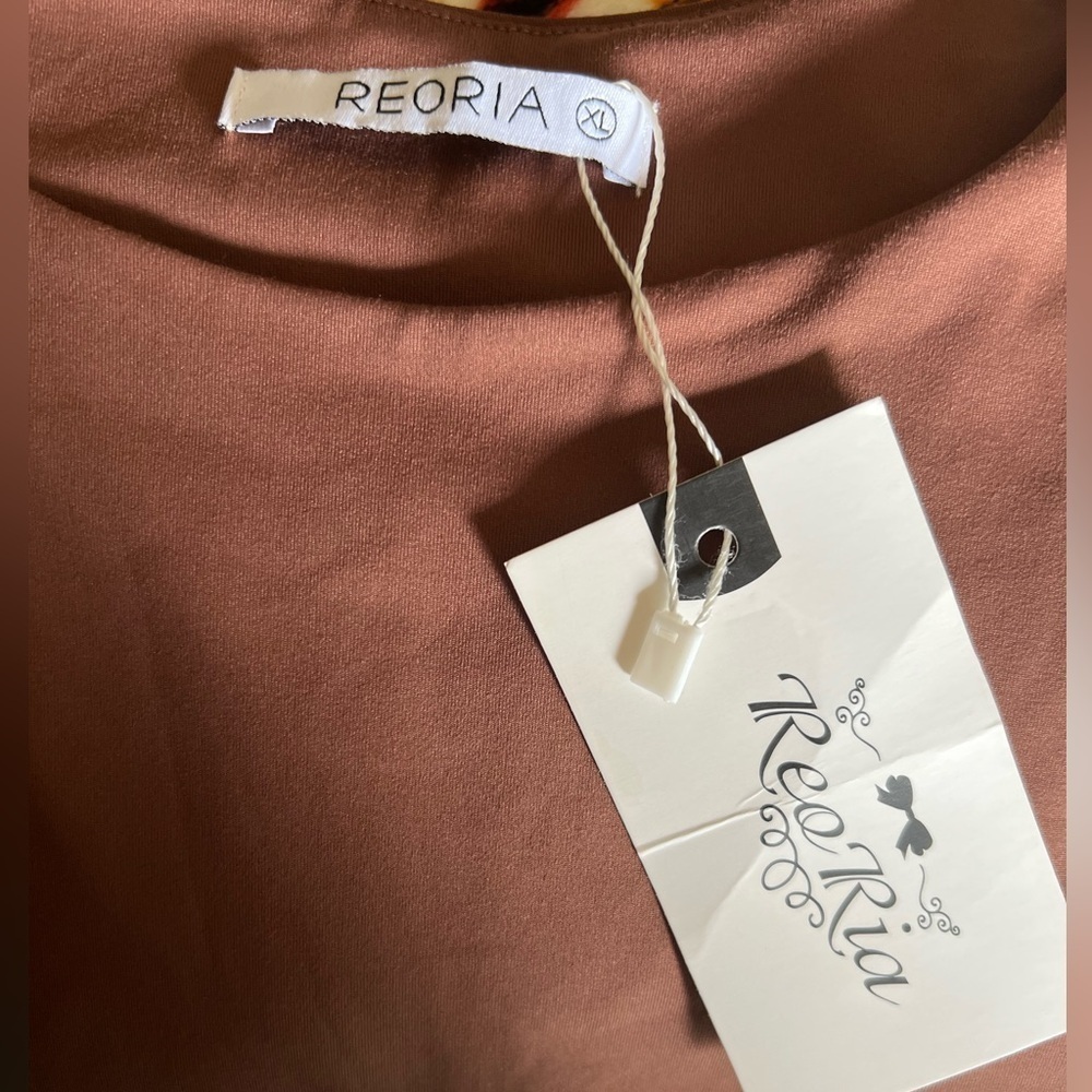 Reoria extra large Brown Sleeveless bodysuit snap tank top - Picture 2 of 14